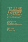 Italians to America Book Cover