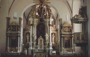 Interior View of St. Johann Baptist Catholic Church